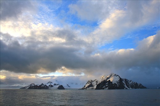 Elephant Island as we approached and the weather began to clear