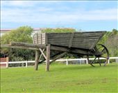 This enormous wheelbarrow which marks the southern entry into Hokitika and the pride of the town on New Zealand's West Coast is one of the world's biggest working wheelbarrows.: by marzee, Views[2843]