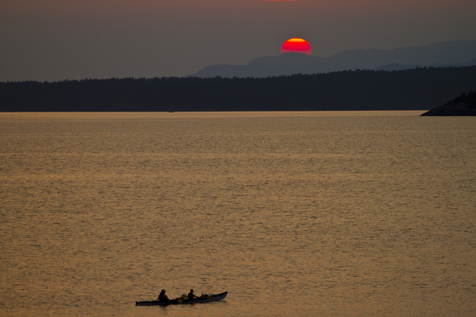 loving the sunset Desolation Sound ,BC,Canada
