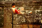 Childrens of Cambodia, currently live very near the temples and many of 
them play and work around the Angkor ruins.: by matiplanas, Views[405]