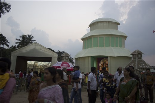 Though it is Hindu oriented, but Durga Puja is the only puja in India in which all types of people indulge in the occasion together. They gather in the ‘pandals’ i.e. the setup of the puja & enjoy the themes. Here in this pandal, the theme is ‘Amarnath Dham’ one of the most famous religious places in India.