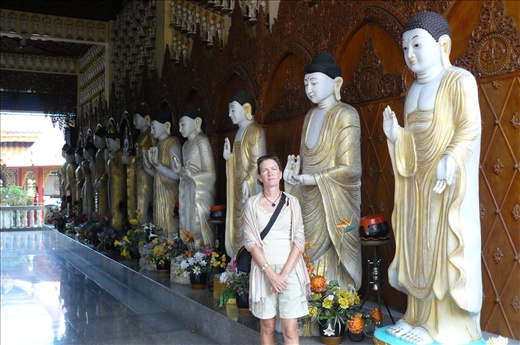 In one of the many temples!