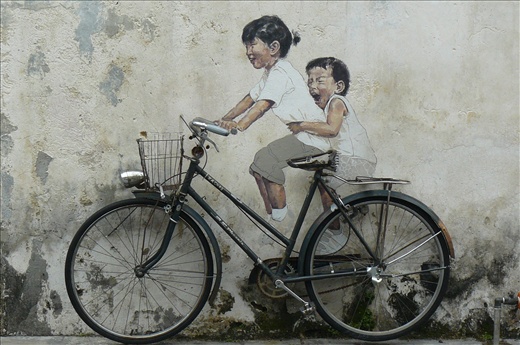 A brilliant wall painting in Georgetown.