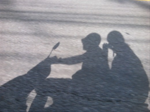 Us on our scooter! (Love this pic)