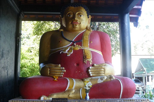 Happy Buddha at one of the many temples