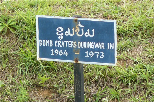 A reminder, bomb craters were all over this site