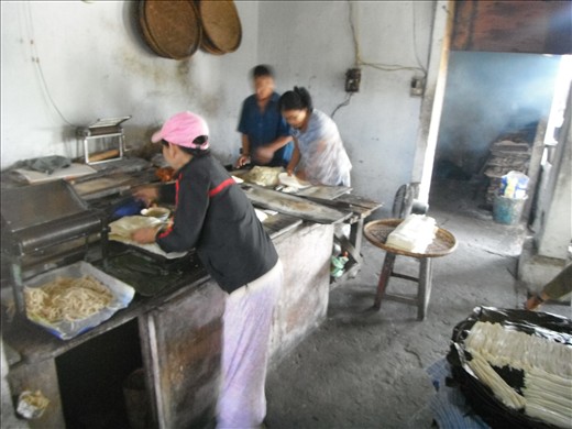 Noodle making place