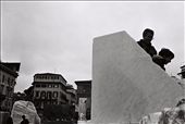 Families play amongst large marble blocks placed in Piazza Santa Croce as part of the Florens 2012 Festival. Florence, Italy.: by mattdenn, Views[489]