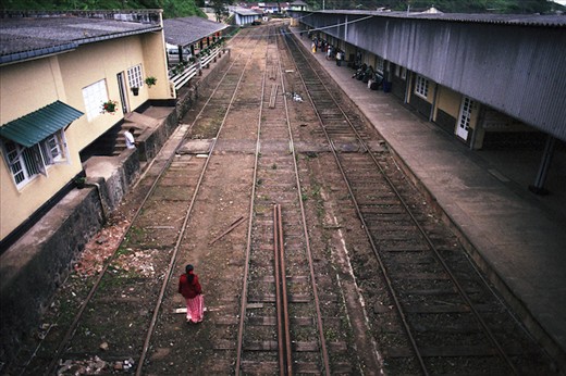 When there are no trains, the tracks are Sri Lanka's largest footpaths