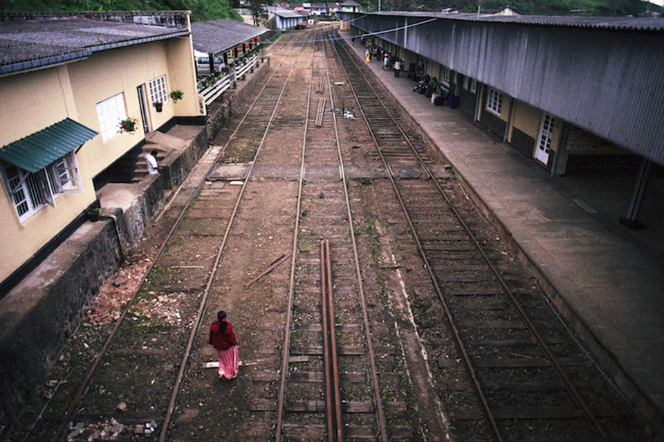 When there are no trains, the tracks are Sri Lanka's largest footpaths