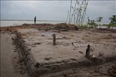 TENGRAKANDI, BANGLADESH - August 2011. The remains of a raised plinth, 10 families havebeen forced to migrate in the last few days afterthe Jamuna River reached their doorstep.: by matthewsstuart, Views[293]