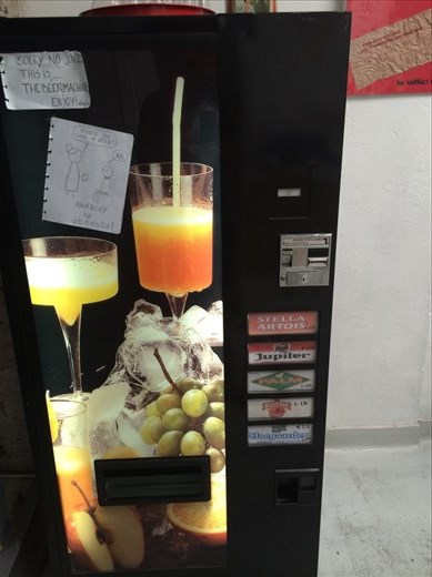 The hostel had a beer machine! Genius!