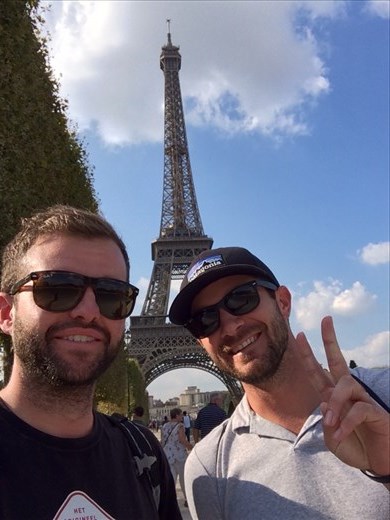 Trying to fit in with selfies and peace signs