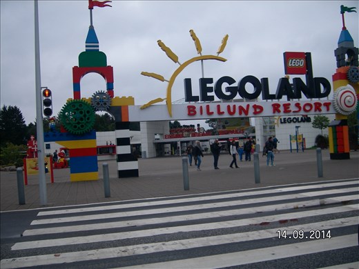 entrance to legoland adventure park billund denmark