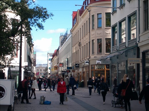 street all different types of shops