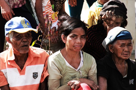 waiting for recieving gifts.