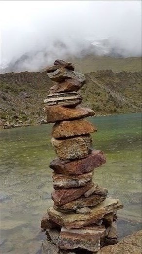 Rain blessing the glacier lake