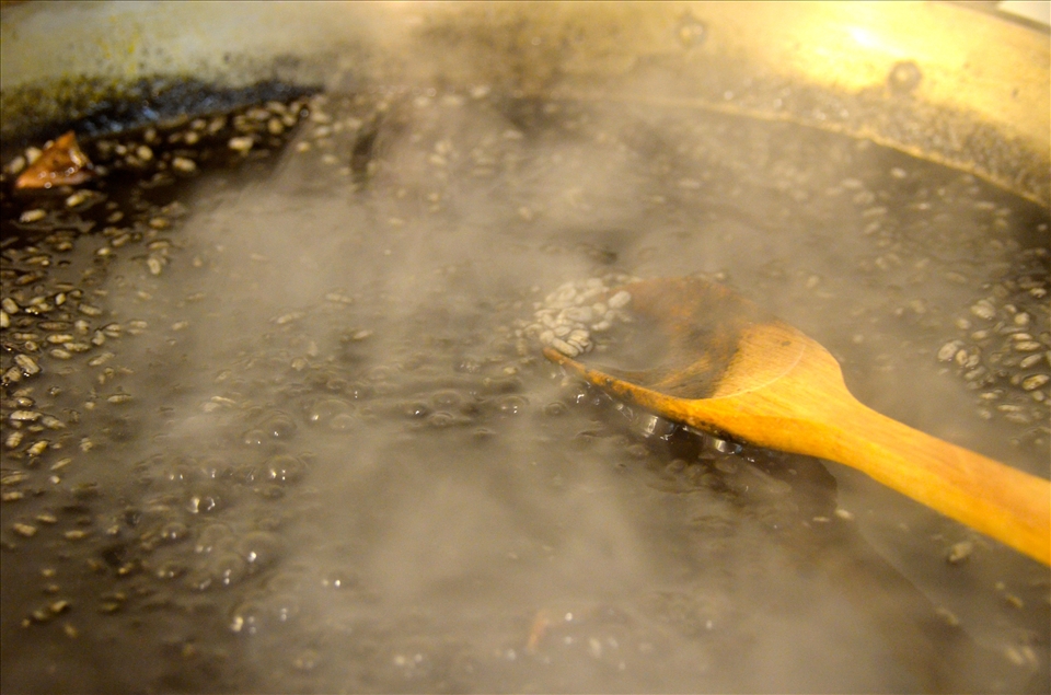 Black rice preparation