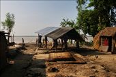 Displacing settlements - Villagers are forced to relocate as the river erodes away their lands mercilessly. Riazul, with help of others, moves his housing infrastructure to a less vulnerable site, before the cataclysmic river erosion displaces his home.: by mayurakshi, Views[700]