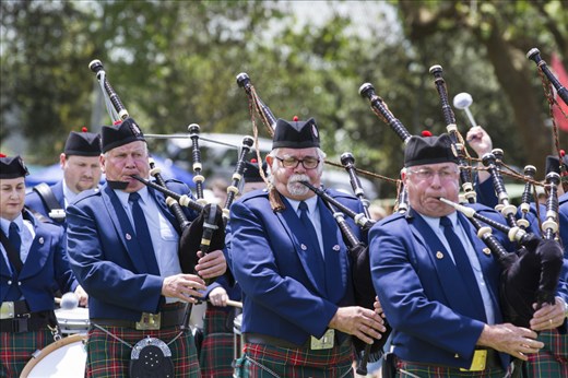 Mass Pipe and Drum bands compete in the marching competitions