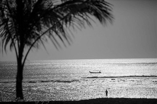 Amazing afternoon beach in Indonesia.