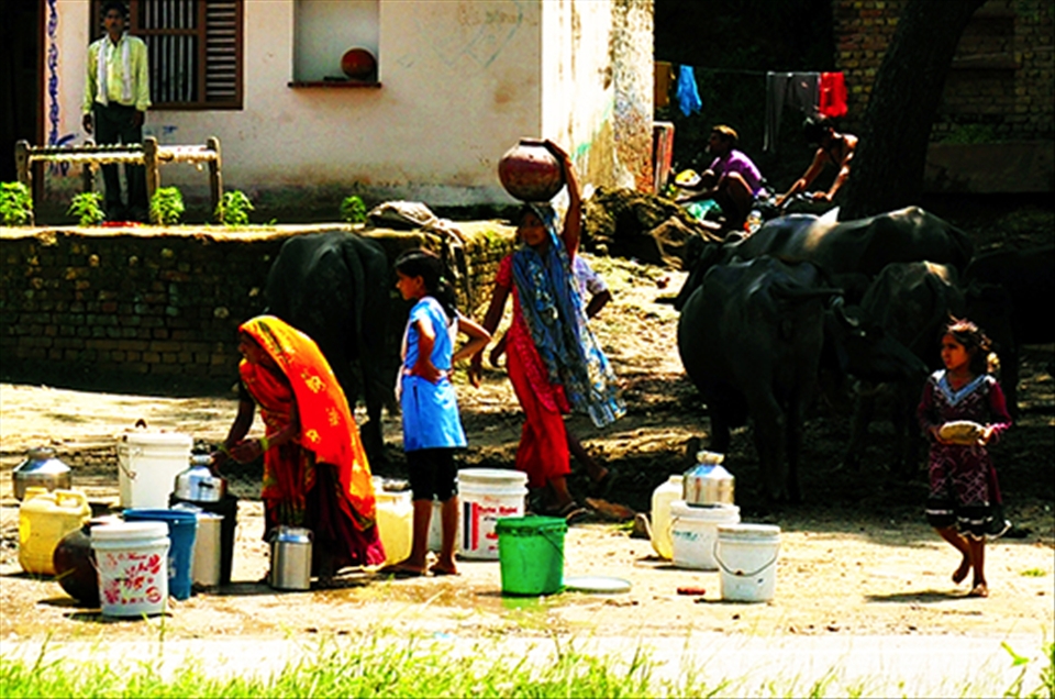 In India, clean water is derived only from a small number of sources.