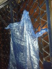 Poncho all hung up to dry after my journey on the water logged streets of PP: by me, Views[463]