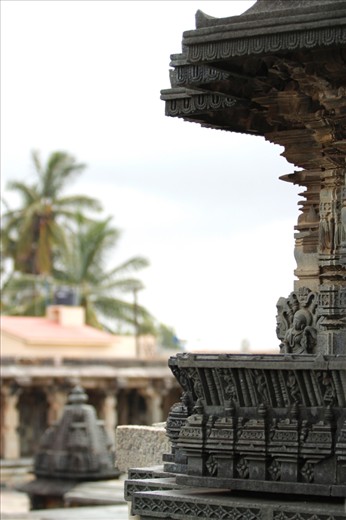 Belur temple is dedicated to Lord Krishna (CHANNAKESHAVA), finest example of Hoysala workmanship. It was built by a king in 1117 AD. It is said that it took 103 years to complete this temple. This temple is famous for its wealth of sculptural details, which no two sculptures are similar. This temple has existed for almost 1000 years and are definitely worth seeing; the detailed carvings are music to eyes.