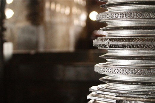 The interior of the channakeshava temple contains richly carved pillars of various sizes, shapes and designs with no two pillars similar. The pillars even in the dark Today shine like metal.