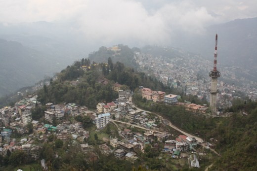 City beside heaven looked from Ganesh Tok - Gangtok