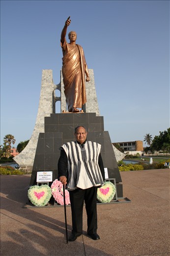 Ghana, accra, The statue of  Osagefo Dr. Kwame Nkrumah