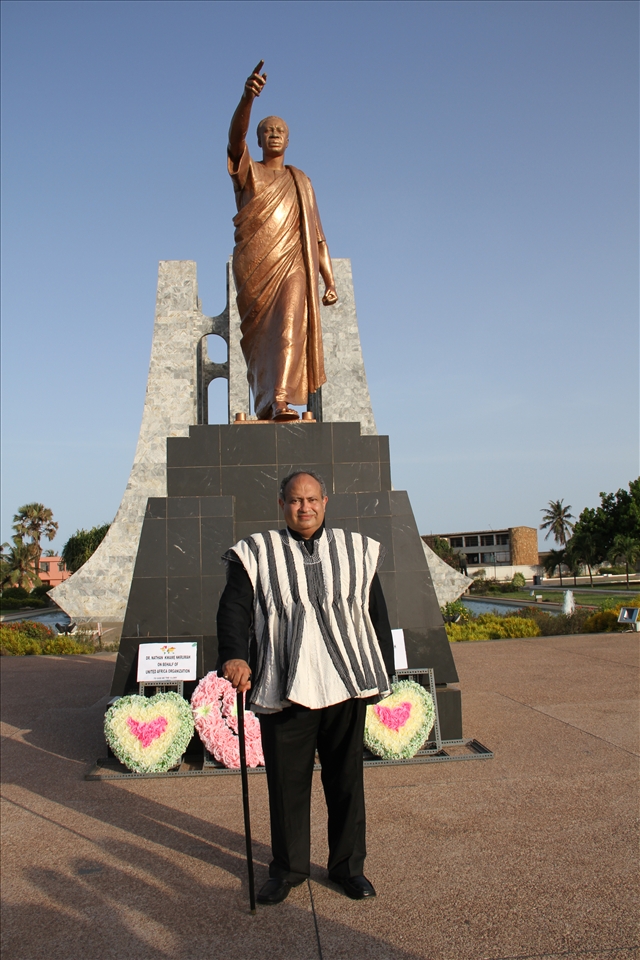 Ghana, accra, The statue of  Osagefo Dr. Kwame Nkrumah