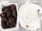 Serve delicious rendang with rice: by megamd, Views[295]