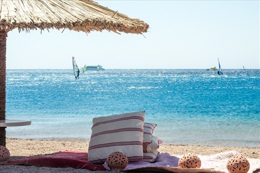 Summer Shadow: what is better than enjoying the sun on the Red sea, and water activities in a bedouin syle? Lagona beach is the best distenation to clear your mind and enjoy the sun in the most quite beach i ever been.

Dahab is a quite small city in south Sinai, it is a touristic attraction for all nature lovers, and these 5 photos are not pure nature photos! they all have some human touch, telling the story of the enormous peacefully beautiful nature enclosing and containing the limited and balanced human manipulation; opposite to what we see in urban areas and huge modern cities - where we cannot watch stars, or sunset, or even enjoy a quite time!
