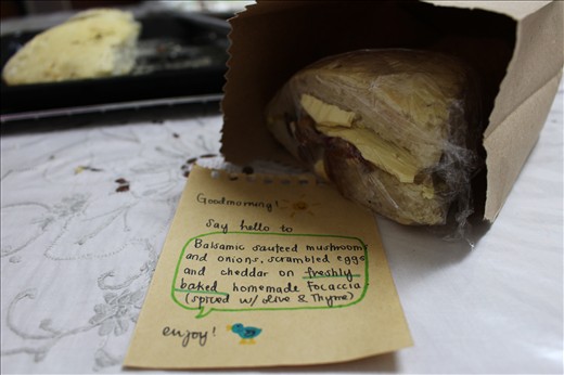 here's a sandwich lunch MADE FROM SCRATCH. I'm proud of myself.