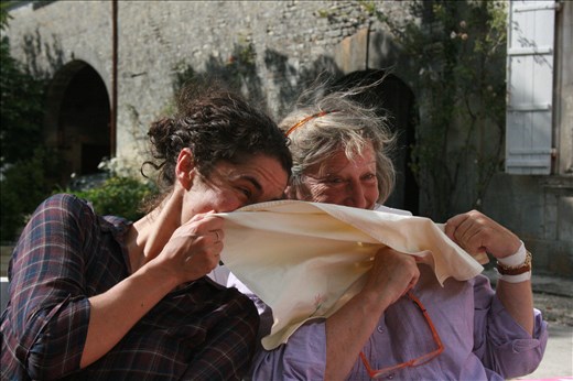 Lunch w Claire & Bernard & our dear friend Cognac