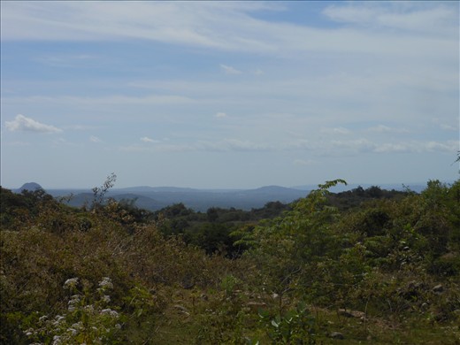 View to the distant hills