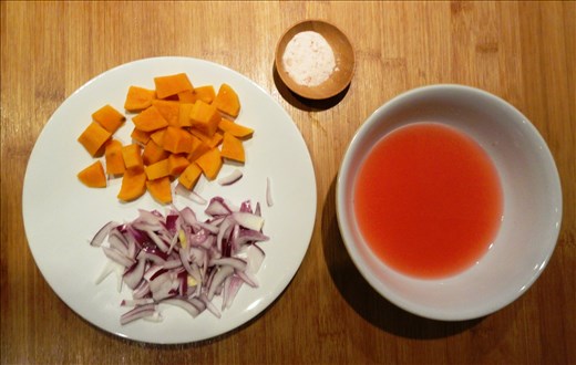 Keep it simple - but also seasonal (I used blood orange as it's a winter treat)