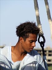 A young Egyptian sailor is waiting for passengers in the harbour of Kitchener’s Island. There is hardly any breakout opportunity for young people living and working in southern Egypt.: by mermaid, Views[2251]