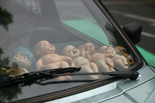 Deep in the Mexico City suburb of Coyoacan youth usually decorate their cars with images of Mexican wrestling masks.