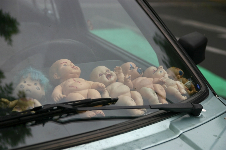 Deep in the Mexico City suburb of Coyoacan youth usually decorate their cars with images of Mexican wrestling masks.