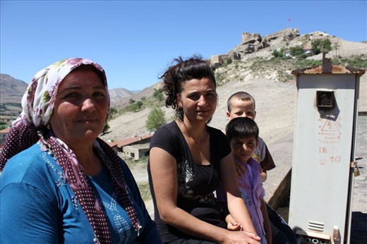 The lady at the mosque and her family
