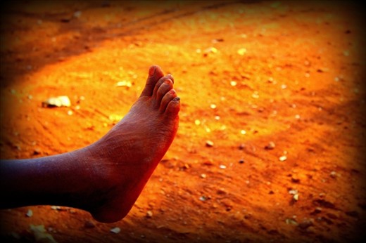 This is a woman called Gladys. She walks 5 kilometers to work every day.