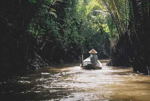 River Canals in the MeKong River, Vietnam