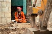A Sadhu sits at his doorstep observing the grave destruction surrounding him as the homes of his neighbors are leveled out. This action was orchestrated to enable visitors to experience the ancient structures as they existed centuries ago.: by michael_james_martin, Views[337]