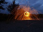 orb of fire which took me all night to do burning myself and almost th bush in the process: by michaellawler, Views[543]