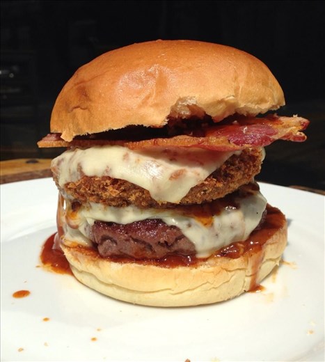 This version of the burger with bacon instead of egg