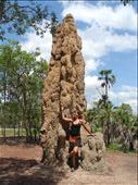 posing with a huge termite mound. as you do.: by michidoesoz, Views[289]