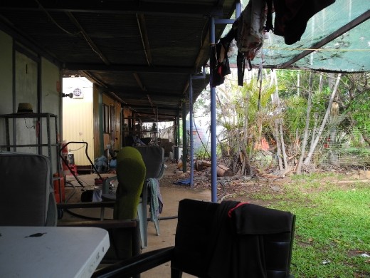 the messy staff quarters