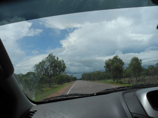 leaving the bar area! whoohooo. lush green (post-rain) NT trip!